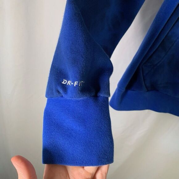 Nike Peace Love Basketball Hoodie Men's Medium Blue Tie Dye Drawstring Pullover - Picture 6 of 10